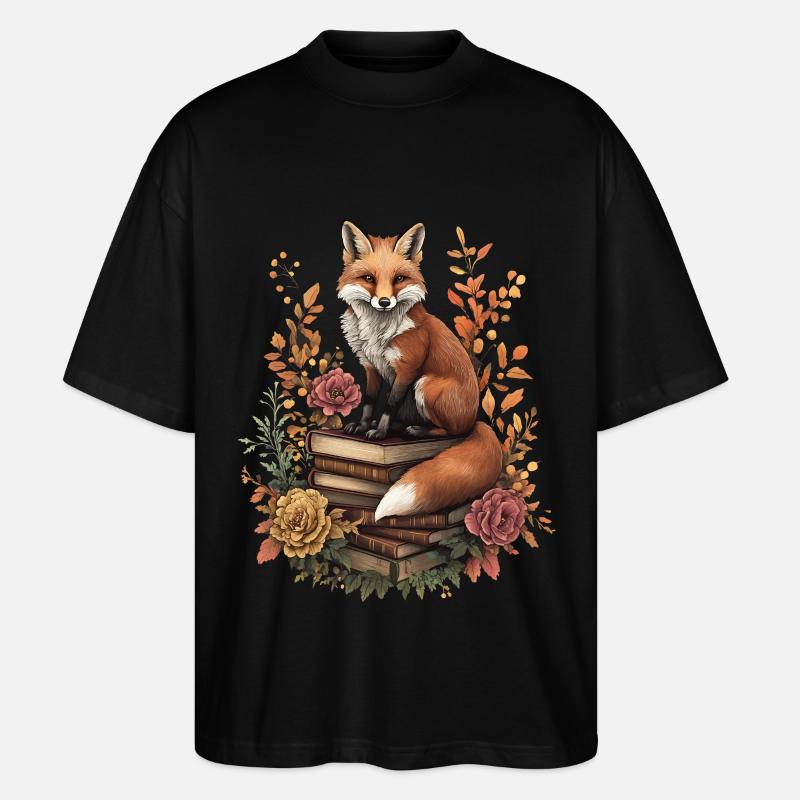 Fuchs - Stanley/Stella Oversized Unisex Bio T-Shirt Blaster 2.0 - Schwarz