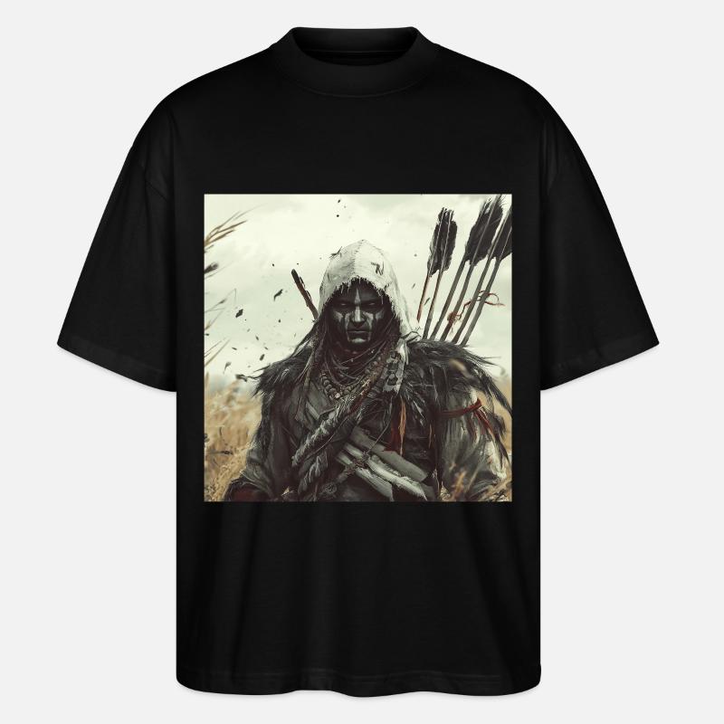 Indisch - Stanley/Stella Oversized Unisex Bio T-Shirt Blaster 2.0 - Schwarz