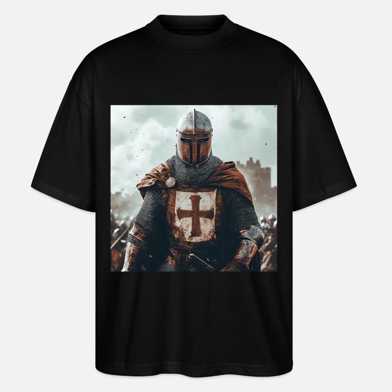 Soldat Krieger - Stanley/Stella Oversized Unisex Bio T-Shirt Blaster 2.0 - Schwarz