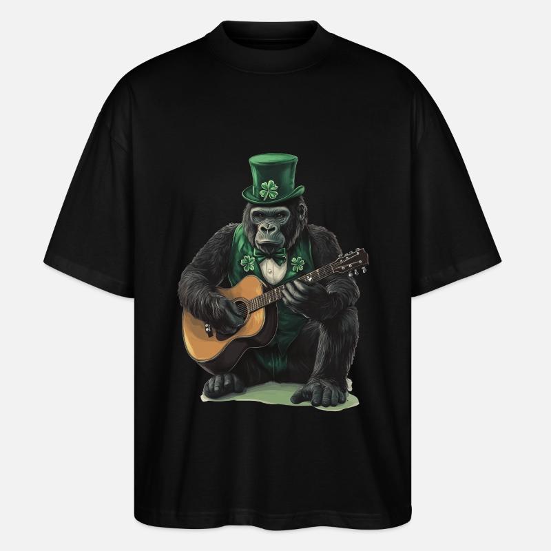 Gorilla - Stanley/Stella Oversized Unisex Bio T-Shirt Blaster 2.0 - Schwarz