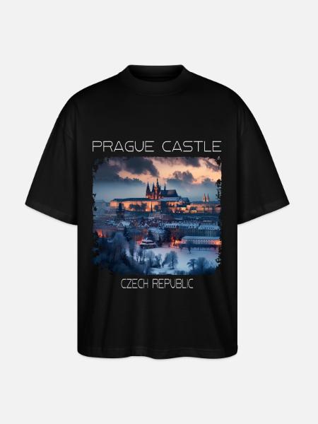 Prager Burg - Stanley/Stella Oversized Unisex Bio T-Shirt Blaster 2.0 - Schwarz