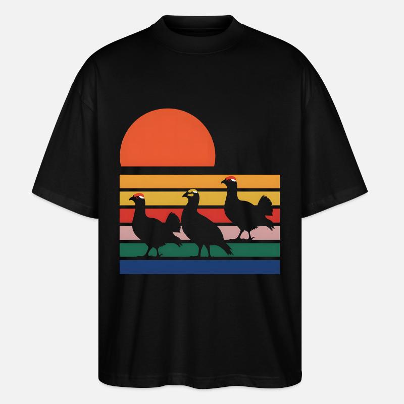 Auerhahn - Stanley/Stella Oversized Unisex Bio T-Shirt Blaster 2.0 - Schwarz