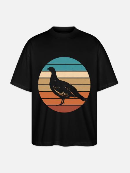 Auerhahn - Stanley/Stella Oversized Unisex Bio T-Shirt Blaster 2.0 - Schwarz