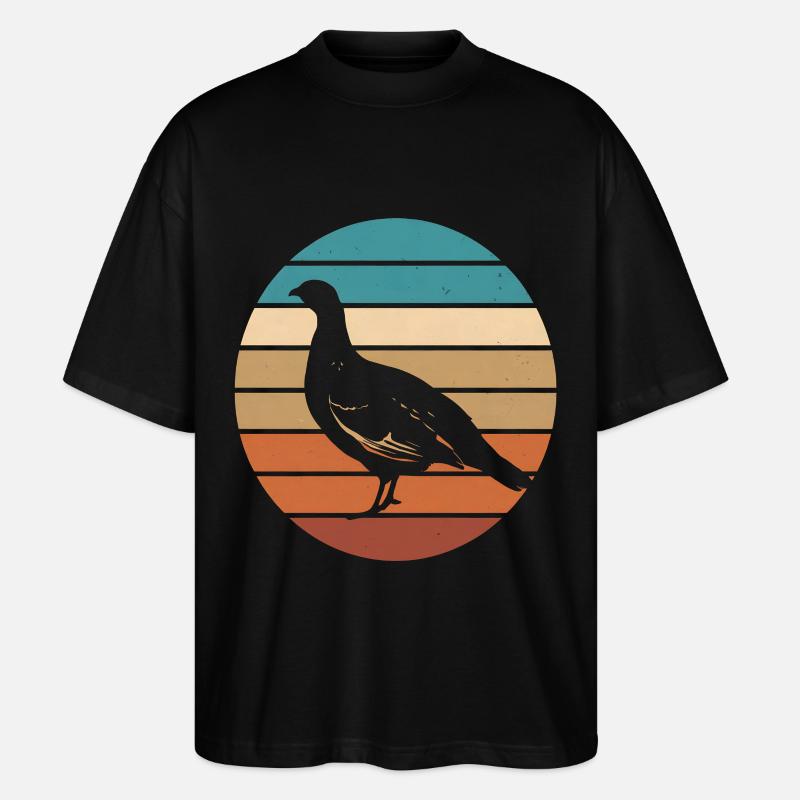 Auerhahn - Stanley/Stella Oversized Unisex Bio T-Shirt Blaster 2.0 - Schwarz