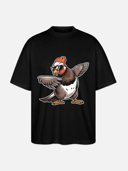 Auerhahn - Stanley/Stella Oversized Unisex Bio T-Shirt Blaster 2.0 - Schwarz