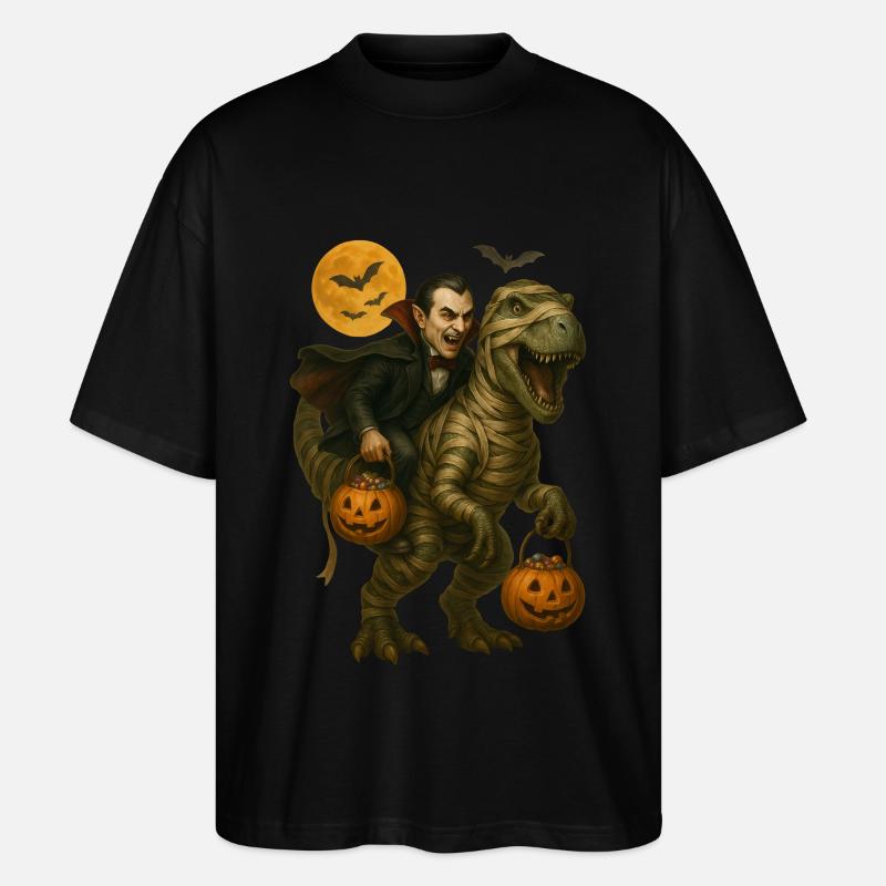 T-Rex - Stanley/Stella Oversized Unisex Bio T-Shirt Blaster 2.0 - Schwarz