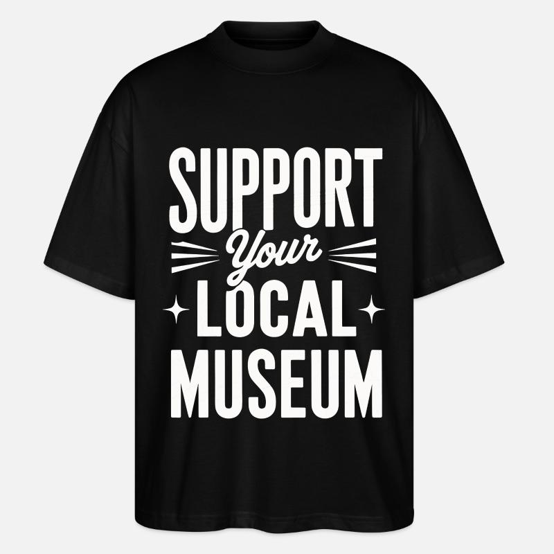 Musée - T-shirt bio Blaster 2.0 coupe oversize Stanley/Stella Unisexe - noir