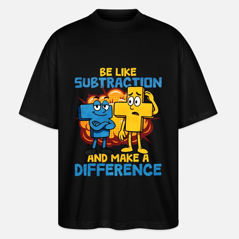 Mathe - Stanley/Stella Oversized Unisex Bio T-Shirt Blaster 2.0 - Schwarz