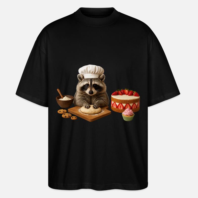 Cuisson au raton laveur - T-shirt bio Blaster 2.0 coupe oversize Stanley/Stella Unisexe - noir