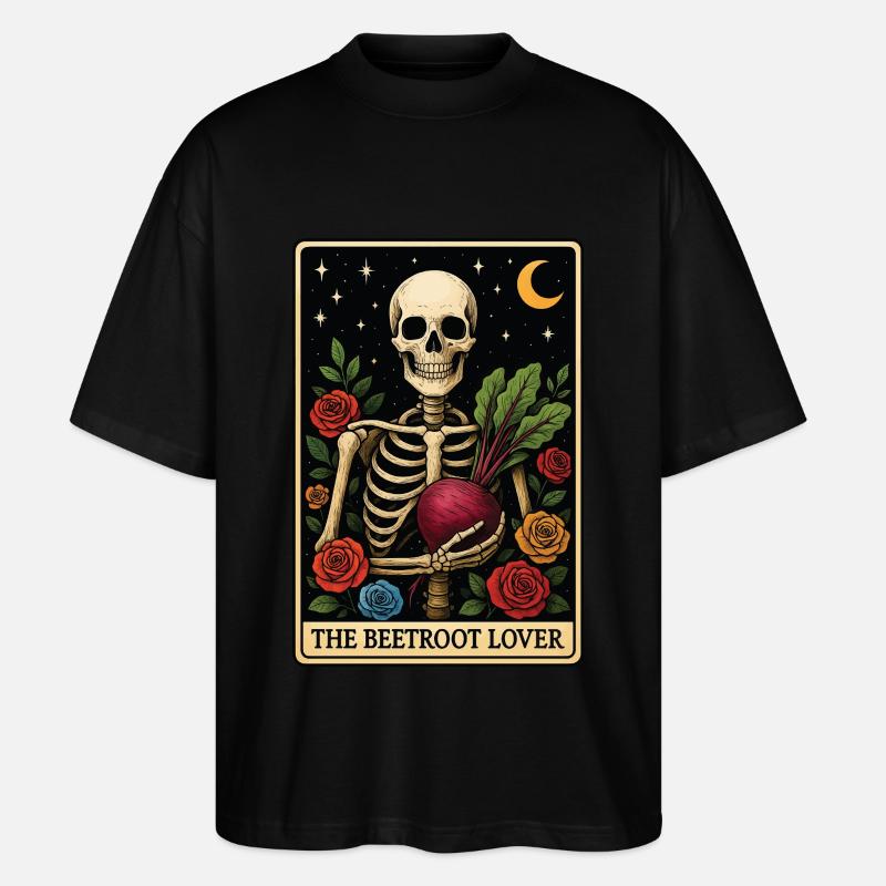 Tarot à la betterave - T-shirt bio Blaster 2.0 coupe oversize Stanley/Stella Unisexe - noir