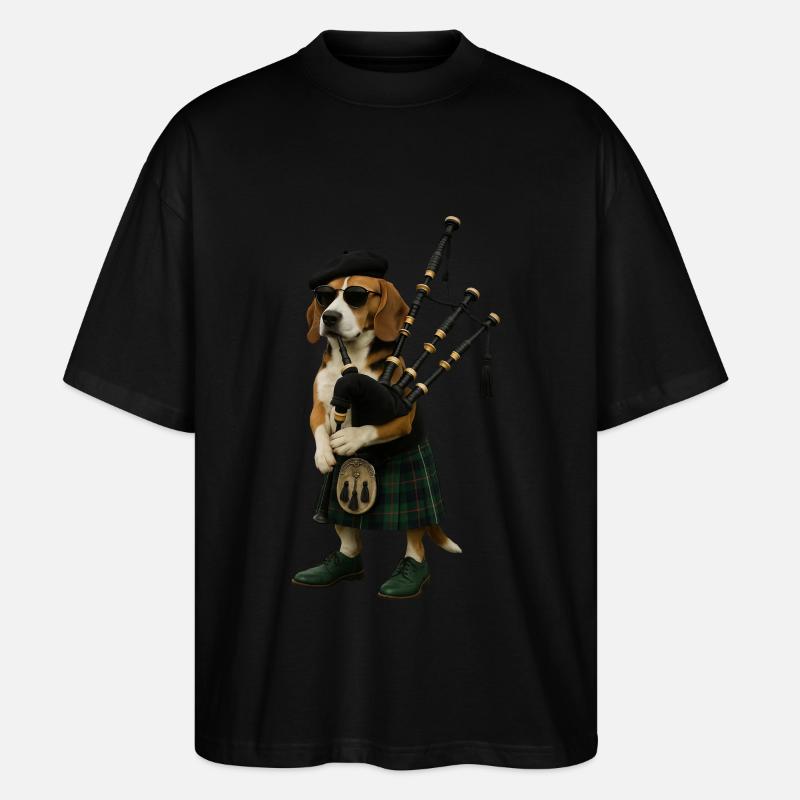 Cornemuse Beagle - T-shirt bio Blaster 2.0 coupe oversize Stanley/Stella Unisexe - noir