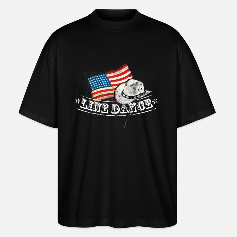 Danse de ligne - T-shirt bio Blaster 2.0 coupe oversize Stanley/Stella Unisexe - noir