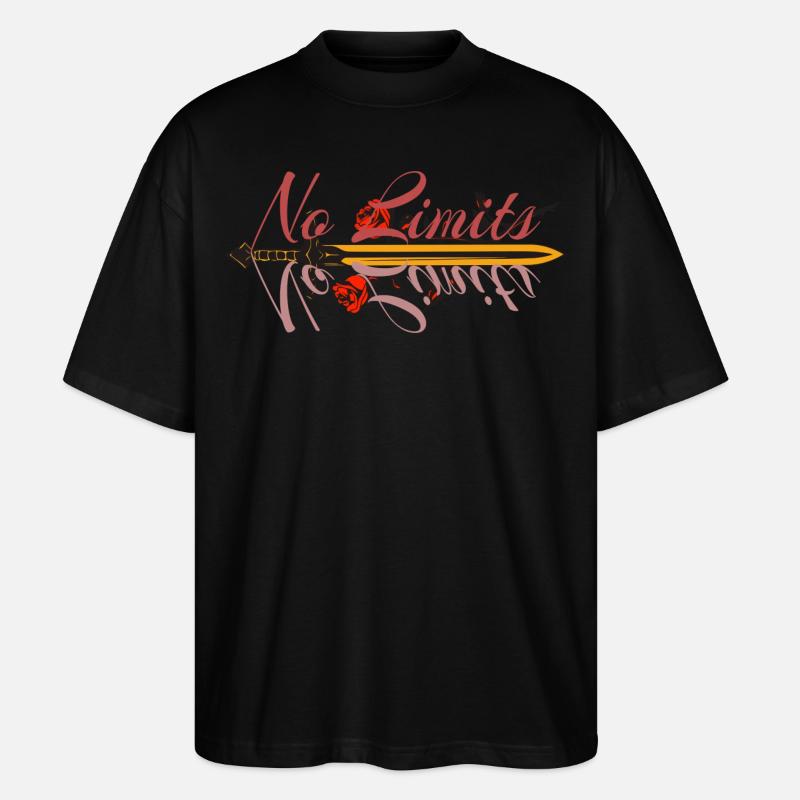 No Limits - No Limits Design - Stanley/Stella Oversized Unisex Organic T-shirt Blaster 2.0 - black