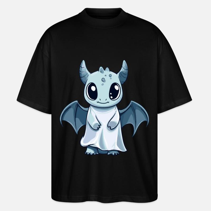 Drache Halloween Comic Geist - Stanley/Stella Oversized Unisex Bio T-Shirt Blaster 2.0 - Schwarz
