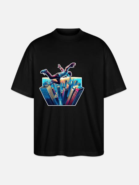 Parkour - Stanley/Stella Oversized Unisex Bio T-Shirt Blaster 2.0 - Schwarz