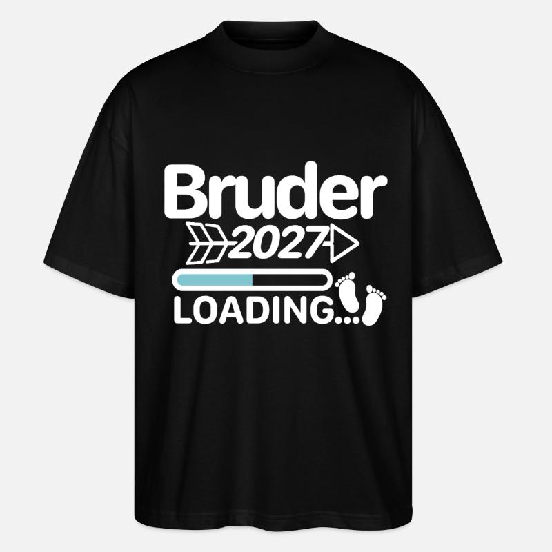 Bruder 2027 - Stanley/Stella Oversized Unisex Bio T-Shirt Blaster 2.0 - Schwarz