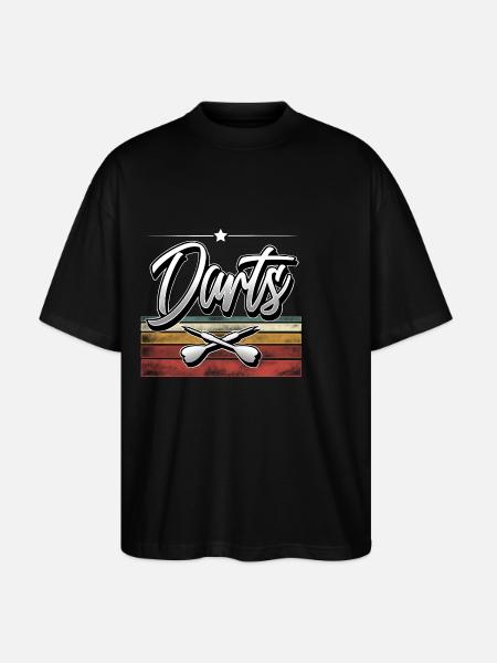 Darts - Stanley/Stella Oversized Unisex Organic T-shirt Blaster 2.0 - black