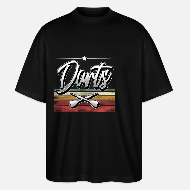 Darts - Stanley/Stella Oversized Unisex Bio T-Shirt Blaster 2.0 - Schwarz