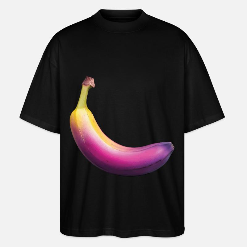 Banane - Stanley/Stella Oversized Unisex Bio T-Shirt Blaster 2.0 - Schwarz
