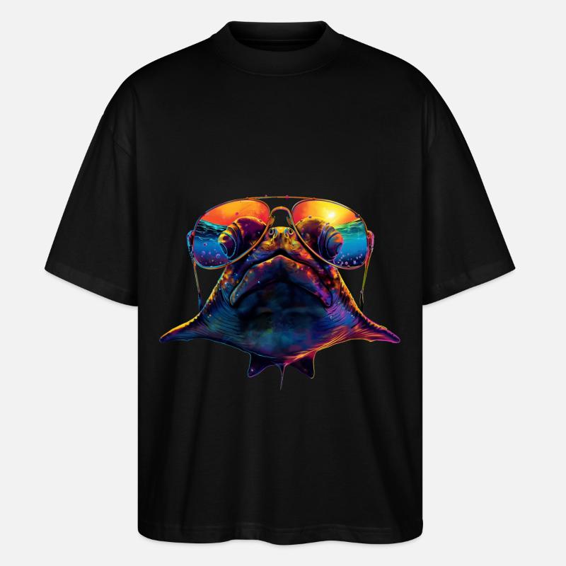 Stachelrochen - Stanley/Stella Oversized Unisex Bio T-Shirt Blaster 2.0 - Schwarz