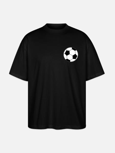 Fußball Ball  - Stanley/Stella Oversized Unisex Bio T-Shirt Blaster 2.0 - Schwarz