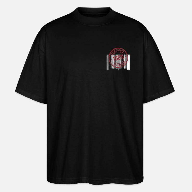 Certified Human - Stanley/Stella Oversized Unisex Bio T-Shirt Blaster 2.0 - Schwarz