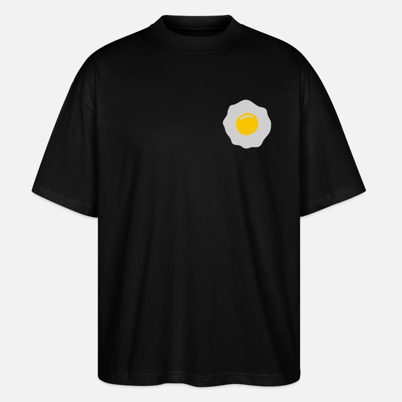 egg ei spiegelei - Stanley/Stella Oversized Unisex Bio T-Shirt Blaster 2.0 - Schwarz