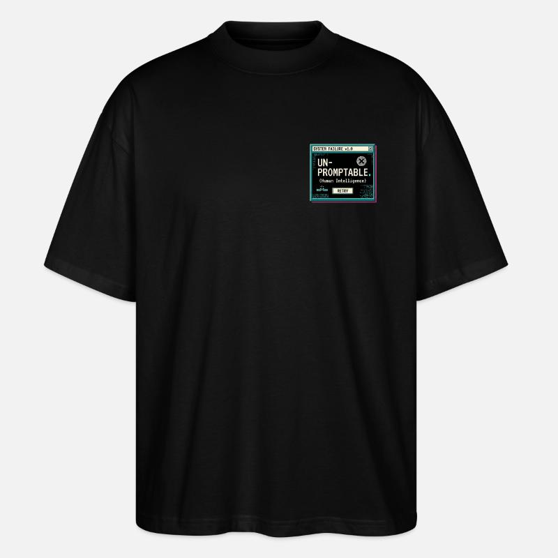 Unpromtable - Stanley/Stella Oversized Unisex Bio T-Shirt Blaster 2.0 - Schwarz