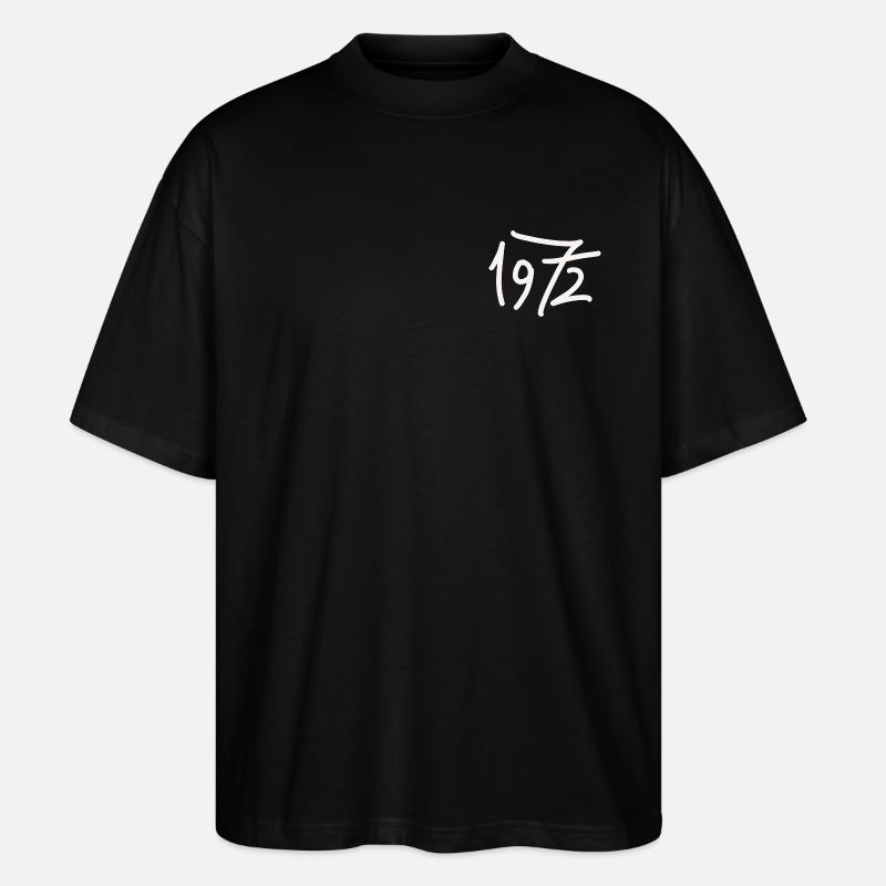 Année de naissance 1972 - T-shirt bio Blaster 2.0 coupe oversize Stanley/Stella Unisexe - noir