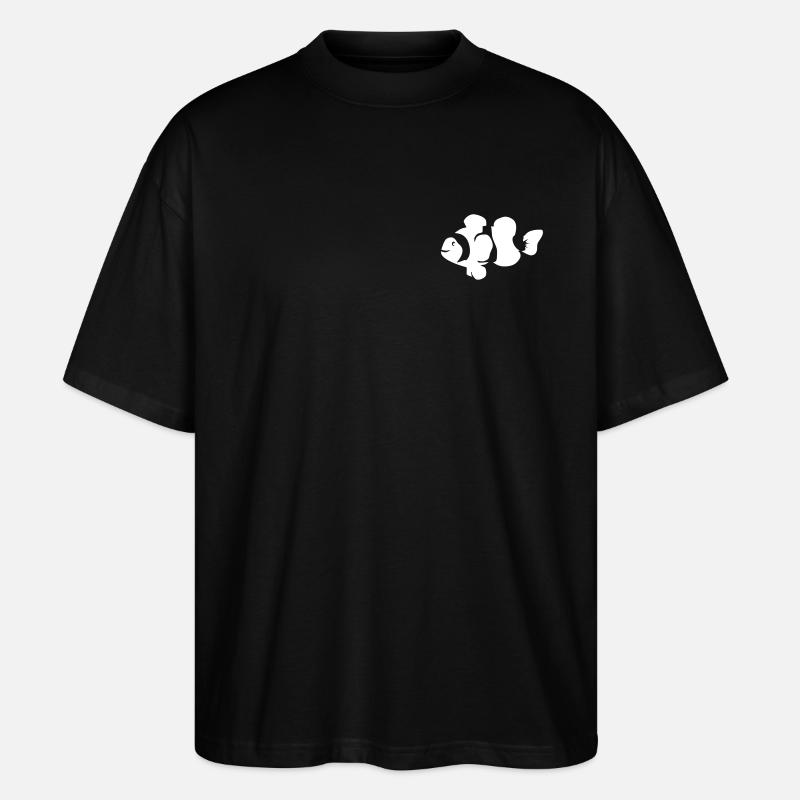 Clownfish - Stanley/Stella Oversized Unisex Bio T-Shirt Blaster 2.0 - Schwarz