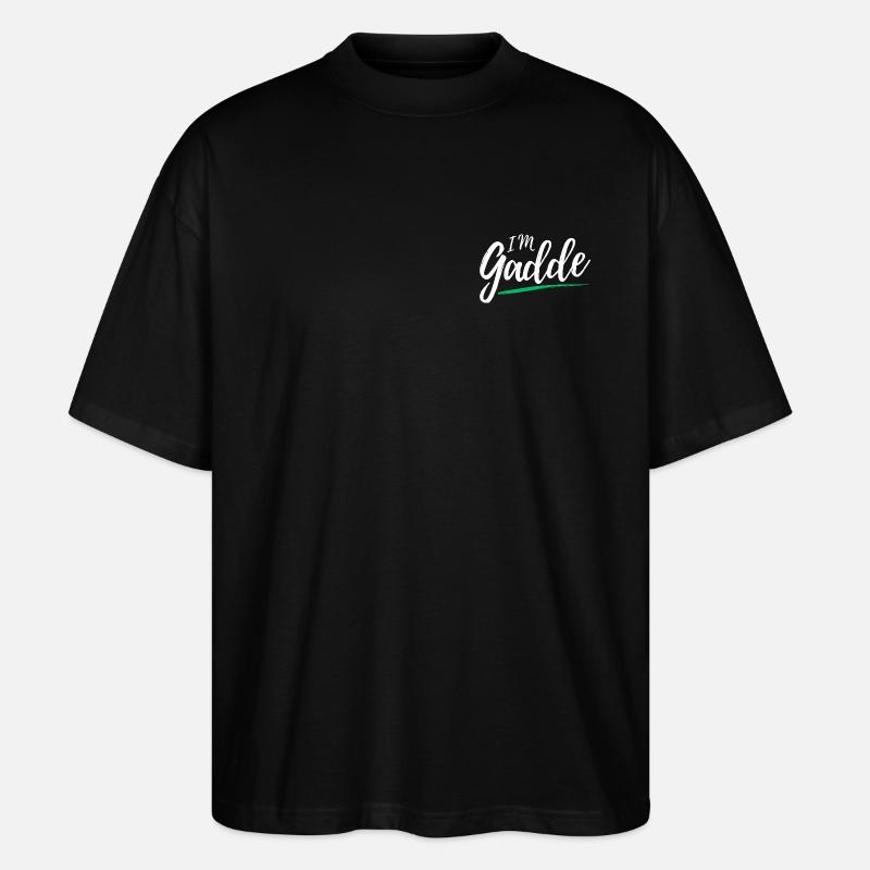 Im Gadde – Logo Hell - Stanley/Stella Oversized Unisex Bio T-Shirt Blaster 2.0 - Schwarz