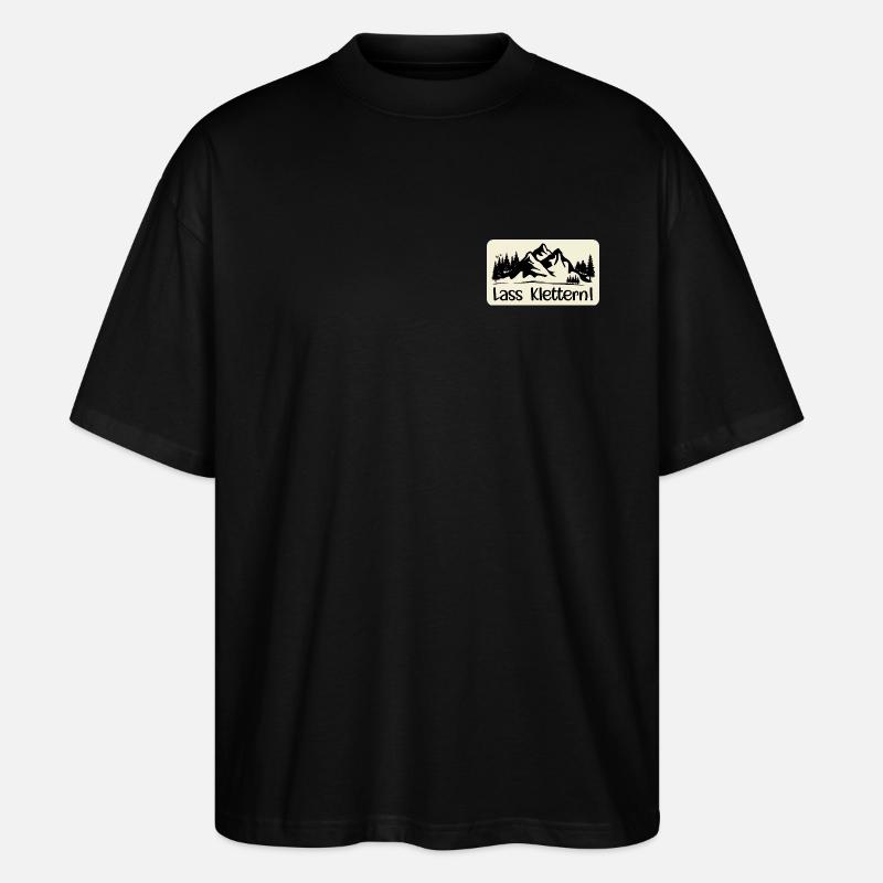 HOBBY KLETTERN BERGE - Stanley/Stella Oversized Unisex Bio T-Shirt Blaster 2.0 - Schwarz