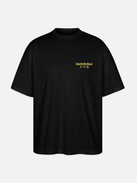 bwInfoSec - Education loves - yellow - Stanley/Stella Oversized Unisex Bio T-Shirt Blaster 2.0 - Schwarz