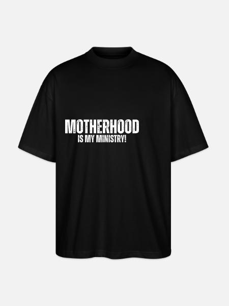 La maternité est mon ministère - T-shirt bio Blaster 2.0 coupe oversize Stanley/Stella Unisexe - noir