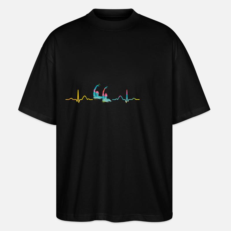 Synchronschwimmen Team Artistic Swim - Stanley/Stella Oversized Unisex Bio T-Shirt Blaster 2.0 - Schwarz