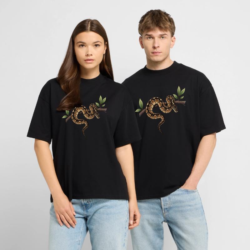 Roi Python Serpents Amoureux Terrarium Python T-shirt bio Blaster 2.0 coupe oversize Stanley/Stella Unisexe