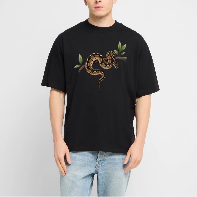 Roi Python Serpents Amoureux Terrarium Python T-shirt bio Blaster 2.0 coupe oversize Stanley/Stella Unisexe