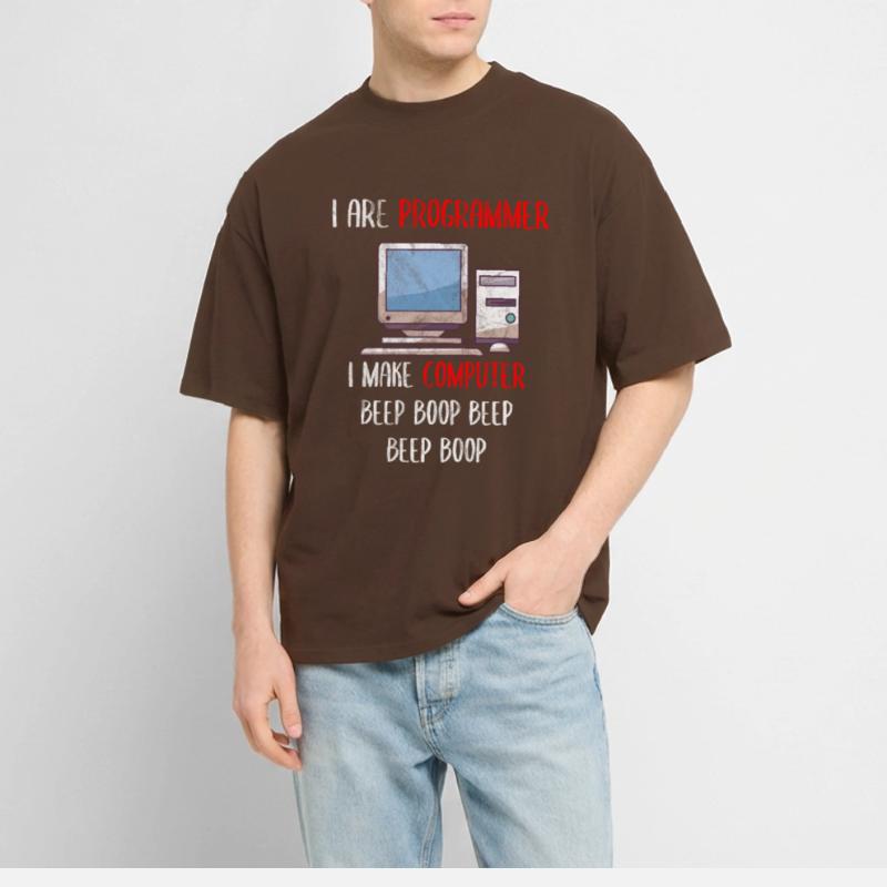 Je suis programmeur Programmation informatique drôle T-shirt bio Blaster 2.0 coupe oversize Stanley/Stella Unisexe