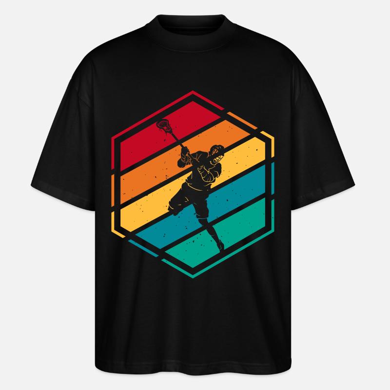 Lacrosse - Stanley/Stella Oversized Unisex Bio T-Shirt Blaster 2.0 - Schwarz