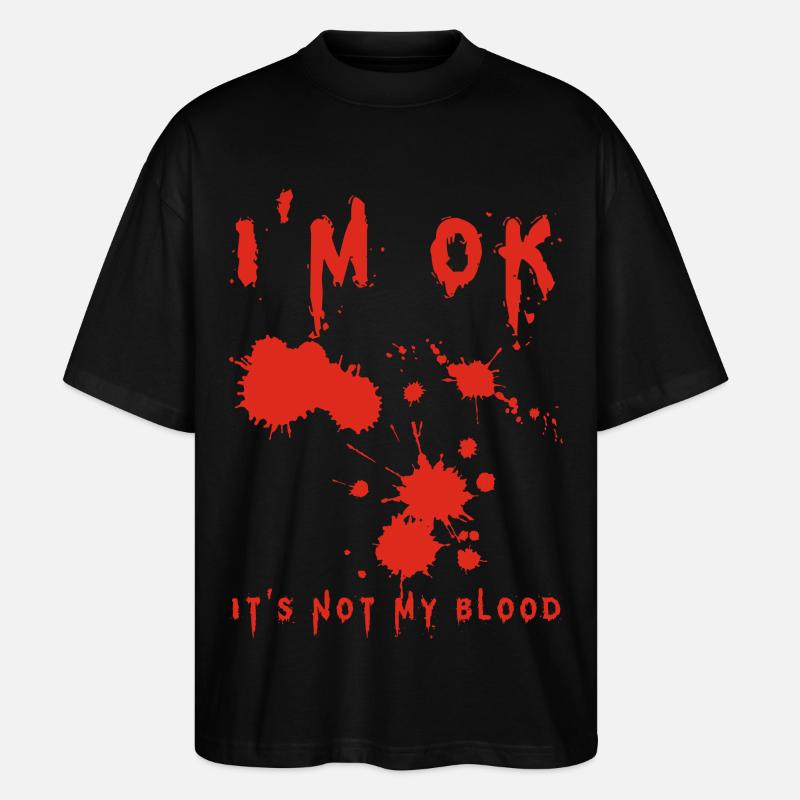 I'm Fine (Englisch) - Stanley/Stella Oversized Unisex Bio T-Shirt Blaster 2.0 - Schwarz