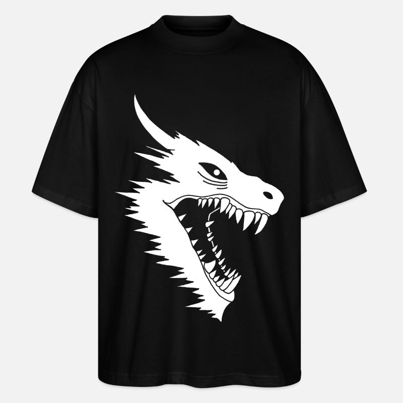 Attaque du dragon blanc - T-shirt bio Blaster 2.0 coupe oversize Stanley/Stella Unisexe - noir