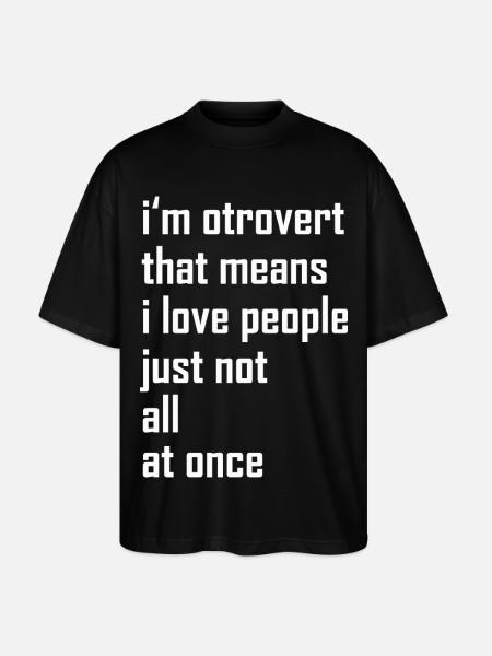 otroverted - Stanley/Stella Oversized Unisex Organic T-shirt Blaster 2.0 - black