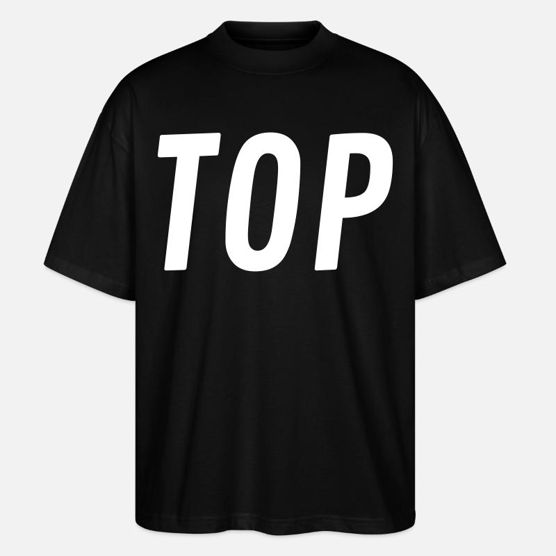 Top oder Bottom - Stanley/Stella Oversized Unisex Bio T-Shirt Blaster 2.0 - Schwarz