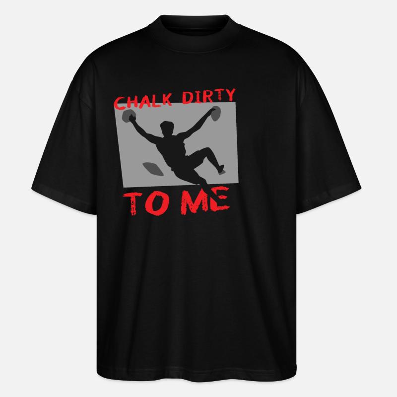 Craie Dirty To Me Boulderer - T-shirt bio Blaster 2.0 coupe oversize Stanley/Stella Unisexe - noir