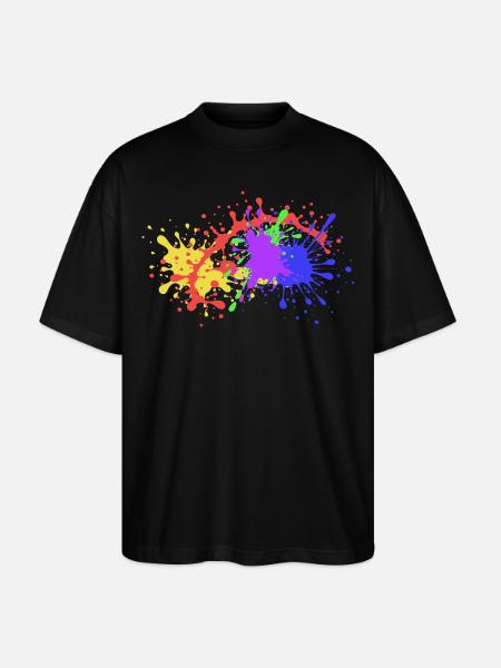 Spritzer Geschenk auffallend - Stanley/Stella Oversized Unisex Bio T-Shirt Blaster 2.0 - Schwarz