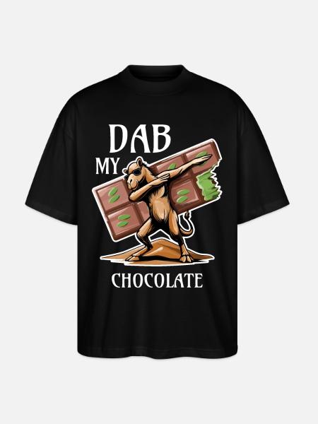 Dabbing Dromedar - Dubai Schokolade Geschenkidee - Stanley/Stella Oversized Unisex Bio T-Shirt Blaster 2.0 - Schwarz