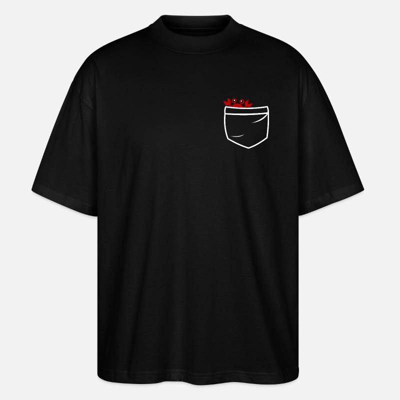 Crab Pockets - Stanley/Stella Oversized Unisex Bio T-Shirt Blaster 2.0 - Schwarz