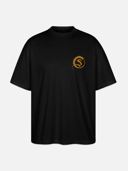 Hobbit S kistelogo til Smaug med dragesymbol - Stanley/Stella Oversize Unisex Øko T-shirt Blaster 2.0 - sort