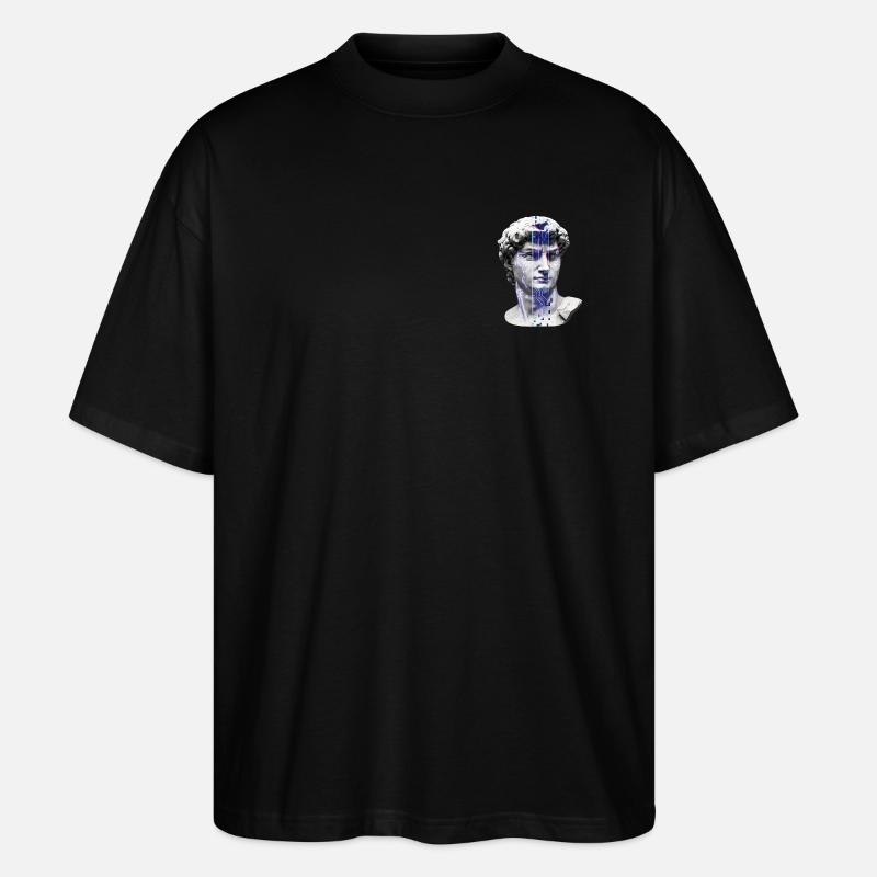 Klassische neon-kybernetische Büste - Stanley/Stella Oversized Unisex Bio T-Shirt Blaster 2.0 - Schwarz