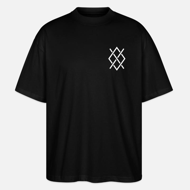 Gungnir-weiße Farbe - Stanley/Stella Oversized Unisex Bio T-Shirt Blaster 2.0 - Schwarz